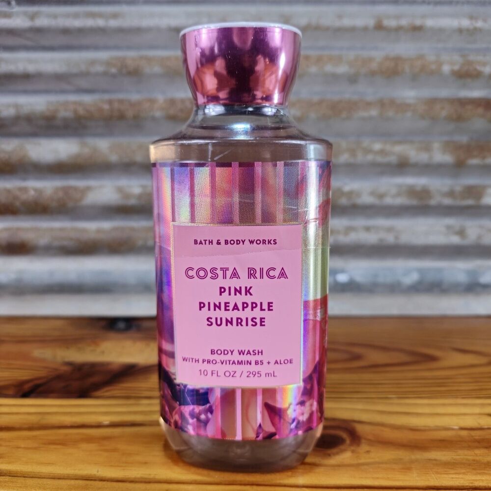 ALL NEW Pink Pineapple Sunrise COSTA RICA Body Wash Gel 10 oz Bath & Body Works